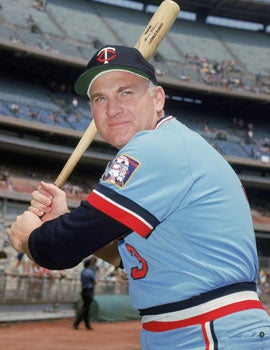 Harmon Killebrew actually believed baseball's logo was his image until a conversation with the creator a few years ago. (Getty Images)