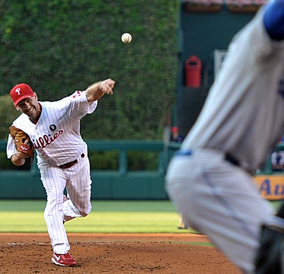 Cliff Lee reaches double-digits in strikeouts for the sixth time this season and for the 15th time in his career.  (Getty Images)