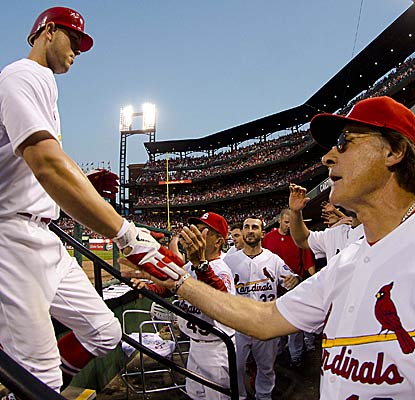 'It was huge. As big a hit as we've had all year,' Tony La Russa says on Matt Holliday's home run.  (US Presswire)