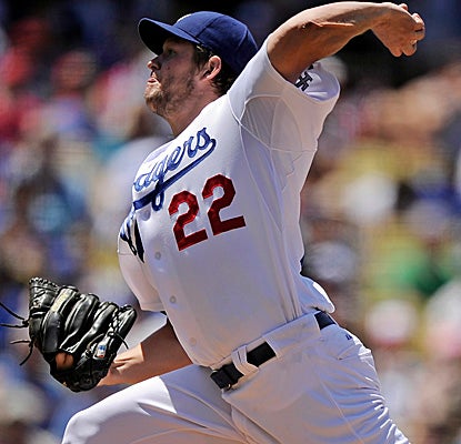 Clayton Kershaw gives up six hits against the Angels, but fans 11 in his second successive complete game. (AP)