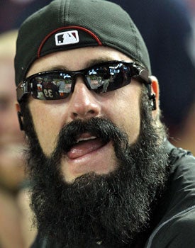 Actually, it might be time for Brian Wilson's beard to meet a razor. (Getty Images)