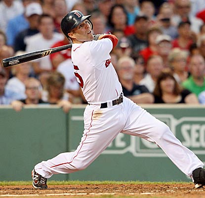 Dustin Pedroia now owns the record for longest hitting streak by a Red Sox second baseman. (Getty Images)