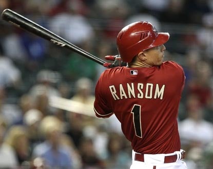 Cody Ransom slams a two-run shot off Dodgers ace Clayton Kershaw in the seventh inning, giving Arizona its winning margin. (Getty Images)