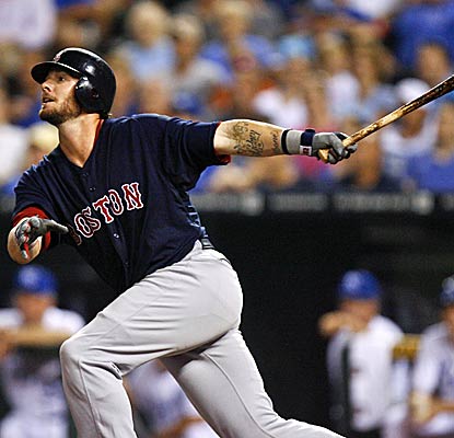 Jarrod Saltalamacchia helps the Red Sox defeat the Royals by crushing his 12th home run of the season. (Getty Images)