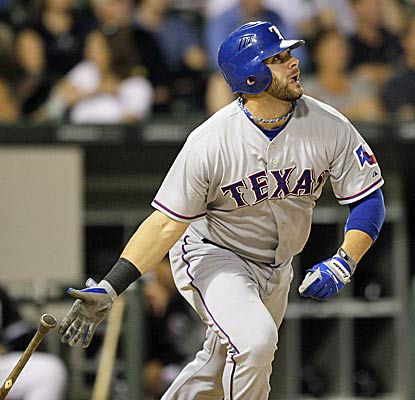 Mitch Moreland ties a career-high with five RBI after belting two homers to lead Texas past the White Sox. (AP)