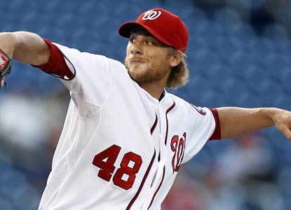 Ross Detwiler holds the struggling Diamondbacks to one run and six hits in 6 2/3 innings.  (AP)