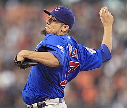 After starting the season 4-8, Matt Garza wins for the third time in his past six starts with a solid effort.  (AP)