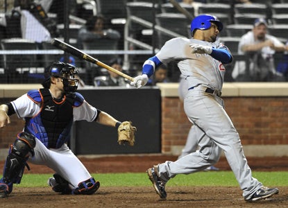 Carlos Pena's critical go-ahead single in the 11th sparks a six-run inning that leads to victory.   (AP)