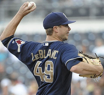Wade LeBlanc strikes out four, allows four hits and combines with three relievers for a five-hitter against Arizona. (Getty Images)