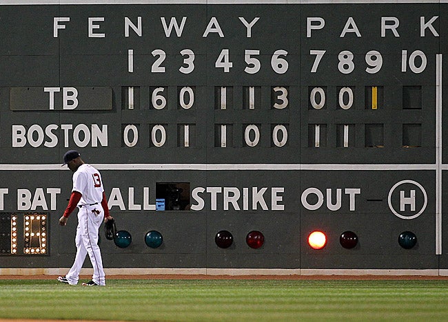 The Red Sox are 6-12 vs. the Rays this season, outscored 96-57 by the AL East's third-place team. (Getty Images)