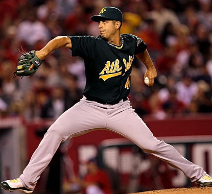 Gio Gonzalez bests the Angels' Jered Weaver and with 15 wins, he matches his total from last season. (Getty Images)