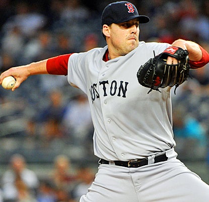 John Lackey comes up with a finer effort in this start, giving up three runs in six innings. (Getty Images)