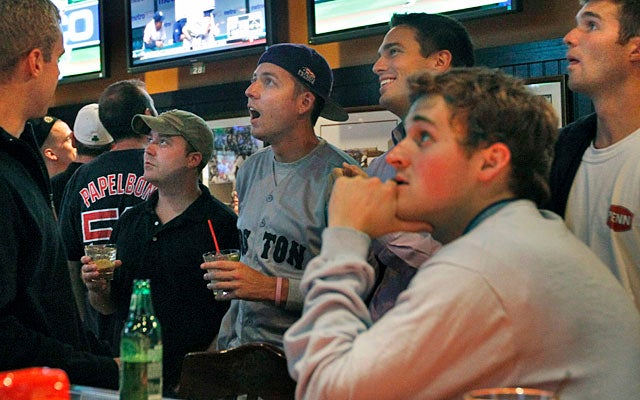 The way Red Sox fans prattle on, win or lose, is enough to drive anyone to drink. (AP)