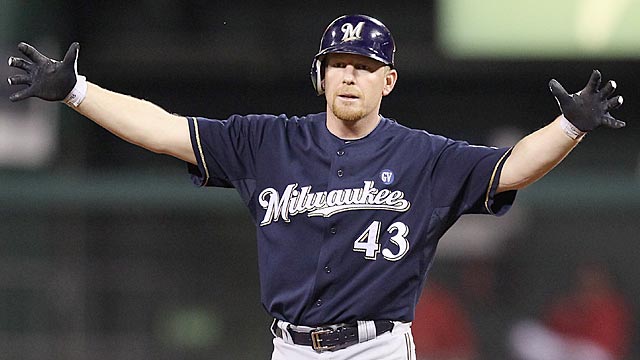 It's not a stretch to say Randy Wolf delivers in a clutch situation for Milwaukee. (Getty Images)
