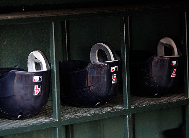 Will Pujols' No. 5 batting helmet continue to sit in the dugout with those of other Cards players? (Getty Images)