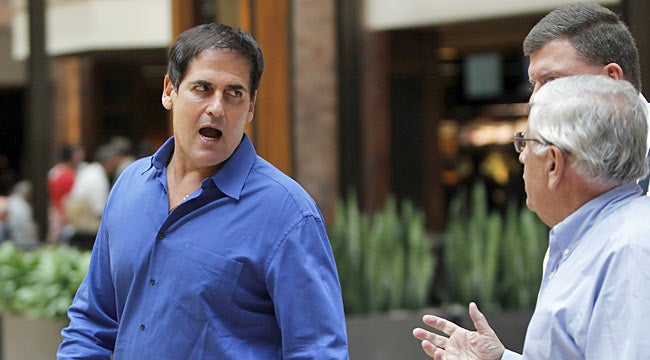 Mark Cuban and the NBA owners help the situation by backing off their 50/50 precondition. (AP)