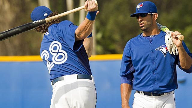 Colby Rasmus should benefit plenty from talking hitting with Jose Bautista. (AP)