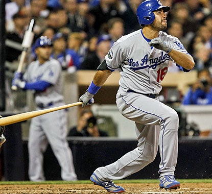 Andre Ethier has a hot bat already, driving in four runs for the Dodgers with a double and triple. (AP)