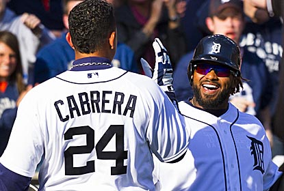 Miguel Cabrera and Prince Fielder both homer twice off Josh Beckett as the Tigers pound the Red Sox.  (US Presswire)
