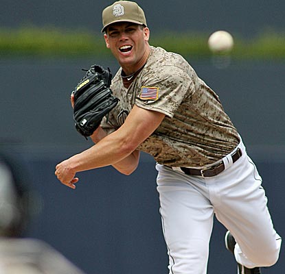Padres starter Clayton Richard combines with two relievers to throw a four-hitter against the Dodgers.  (US Presswire)