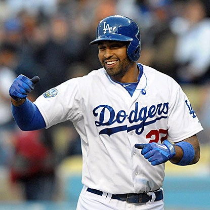 Matt Kemp connects for a pair of two-run home runs to lead the Dodgers over the Padres, and an MLB-best 8-1 mark.  (US Presswire)