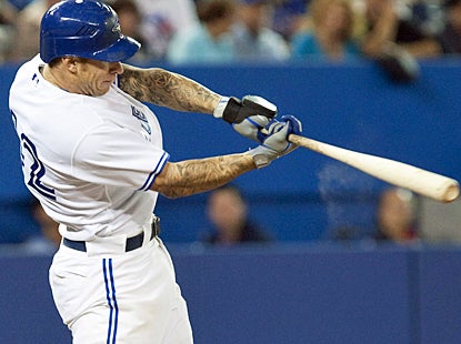 Brett Lawrie explodes for the Blue Jays with 3 RBI, including his solo home run in the fourth inning. (AP)