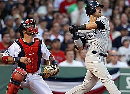Nick Swisher hits a grand slam and finishes with six RBI for the Yanks, whose 9-0 deficit matches their largest comeback. (Getty Images)