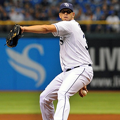 James Shields allows one run and five hits in eight-plus innings to defeat the Twins and earn his third consecutive win.  (Getty Images)