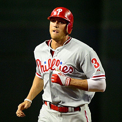 Hunter Pence returns to the Phillies' lineup to crack a two-run homer and snap an 0-for-16 slump. (US Presswire)