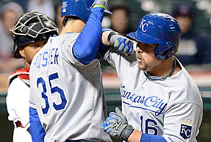 Billy Butler hits two of the Royals' four homers as they end a skid (12) that was tied for the club's third longest. (Getty Images)