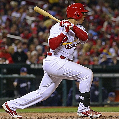 Jon Jay knocks three hits and collects three RBI to pace the Cardinals' 15-hit onslaught.  (US Presswire)