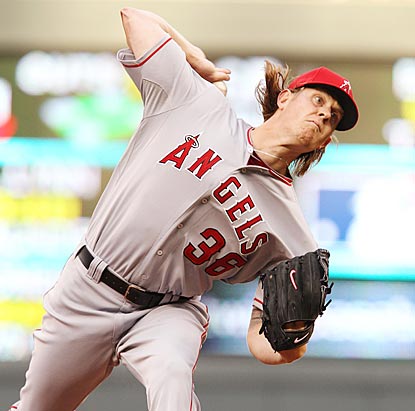 Jered Weaver's no-hit bid lasts until only the third inning, yet he's mostly effective in six innings of three-hit ball.  (AP)