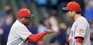 Dusty Baker, Joey Votto (AP)