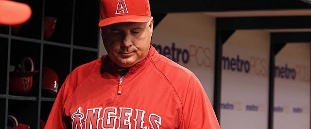 With his Angels underachieving, Mike Scioscia doesn't seem so untouchable all of a sudden. (US Presswire)