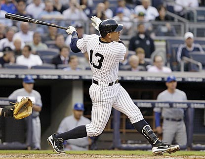 In his previous 22 games, Alex Rodriguez had only one home run and four RBI. He belts two with three RBI on Wednesday.  (AP)