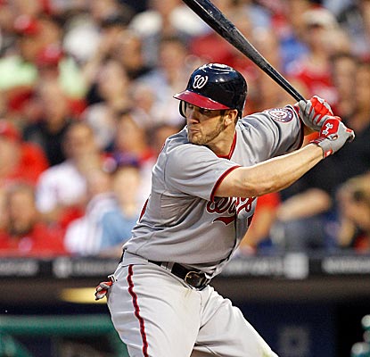 Bryce Harper goes 2 for 4 with a home run to help the Nationals double up the struggling Braves.  (Getty Images)
