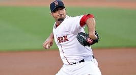 Josh Beckett gives up just four hits while striking out five over seven innings of work. 