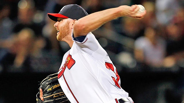 The Braves are limiting Jonny Venters, who led the majors in 2011 with 85 appearances. (Getty Images)