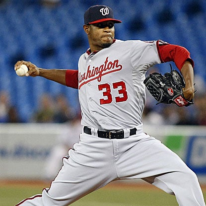 The Nationals' Edwin Jackson throws eight strong innings to win consecutive starts for the first time this season. (US Presswire)