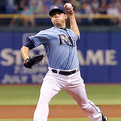 Matt Moore allows just a single and strikes out eight in seven innings of work as the Rays pound the Marlins.  (US Presswire)