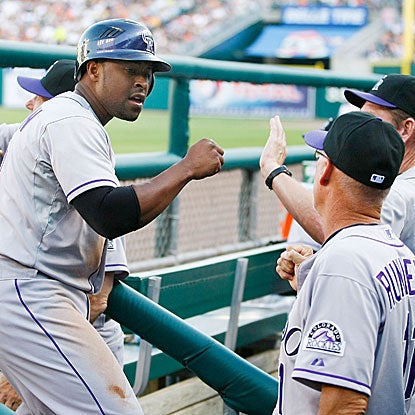 The Rockies are the first team to score eight or more runs in an extra inning since August 2009.  (Getty Images)