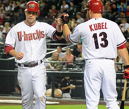 Aaron Hill becomes just the fifth player in Diamondbacks history to hit for the cycle. (US Presswire)
