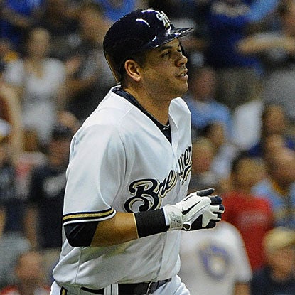 Aramis Ramirez's seventh-inning HR for the Brewers was originally ruled foul but reversed by umpires after using video replay.  (AP)