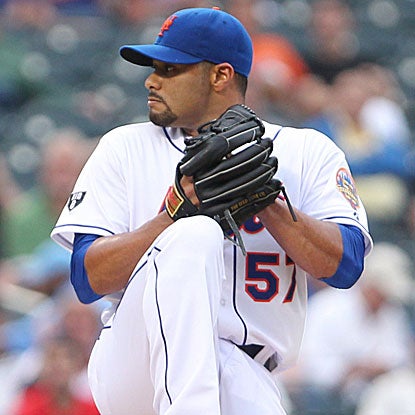 Johan Santana follows R.A. Dickey's second one-hitter with six shut out innings as the Mets blank the O's again.  (US Presswire)