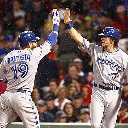 Jose Bautista and Colby Rasmus each connect for two-run homers to help the Blue Jays to their fourth win in six games.  (US Presswire)