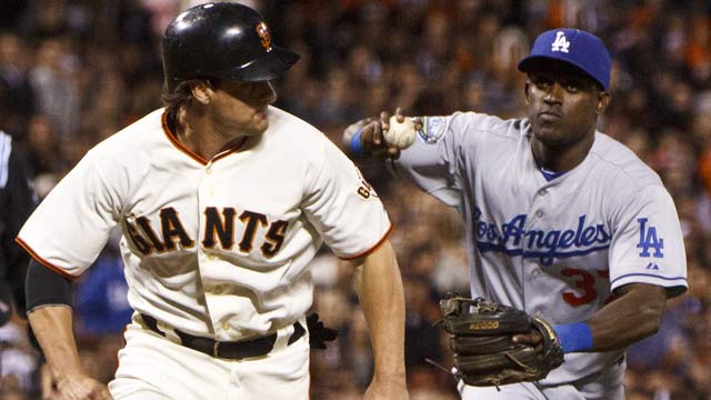 The Giants will soon be the ones being chased in the standings -- if the Dodgers' slide continues. (Getty Images)