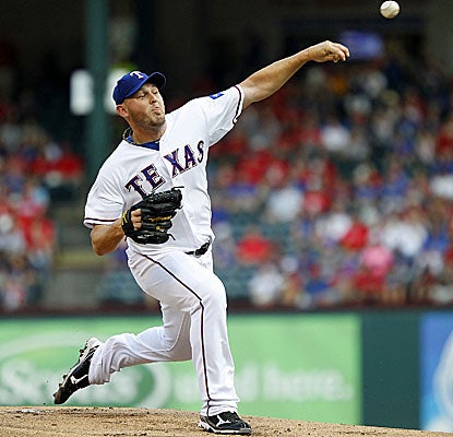 Matt Harrison throws a season-high 121 pitches to win his seventh straight decision and 11th game this season. (Getty Images)