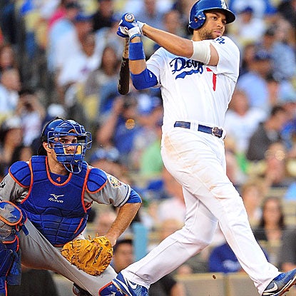 James Loney collects two RBI as the Dodgers end a streak of 23 consecutive scoreless innings in their win over the Mets.  (US Presswire)