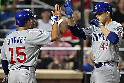 Anthony Rizzo hits a three-run homer in the fifth as the Cubs hold on for their eighth win in 11 games. (US Presswire)