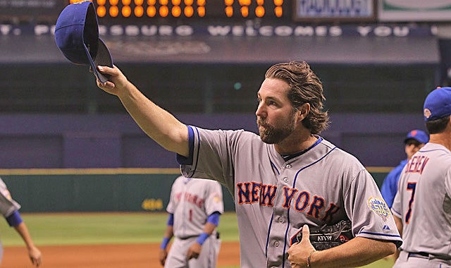 Dickey says his knuckleball is a 'living thing' that has taught him about himself. (US Presswire)